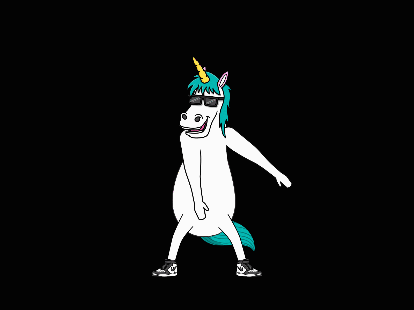 Unicorn floss dance